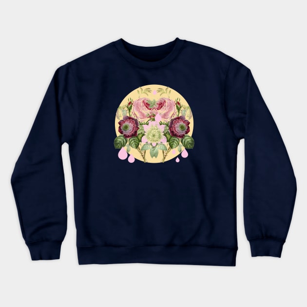 PSYCHEDELIC FLOWERS Crewneck Sweatshirt by Showdeer